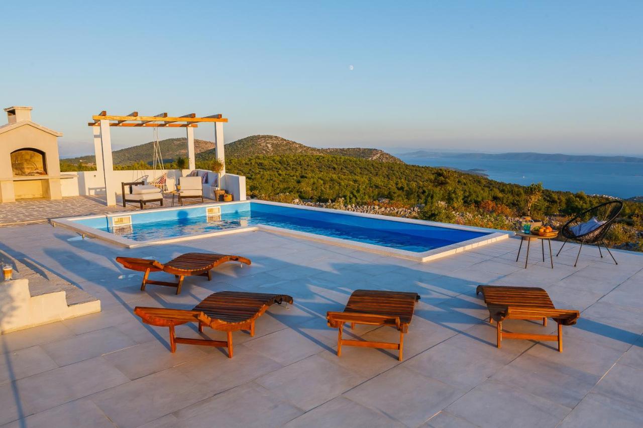 Villa Zlatno Sunce In The Hills Near Trogir Vrsine Ngoại thất bức ảnh
