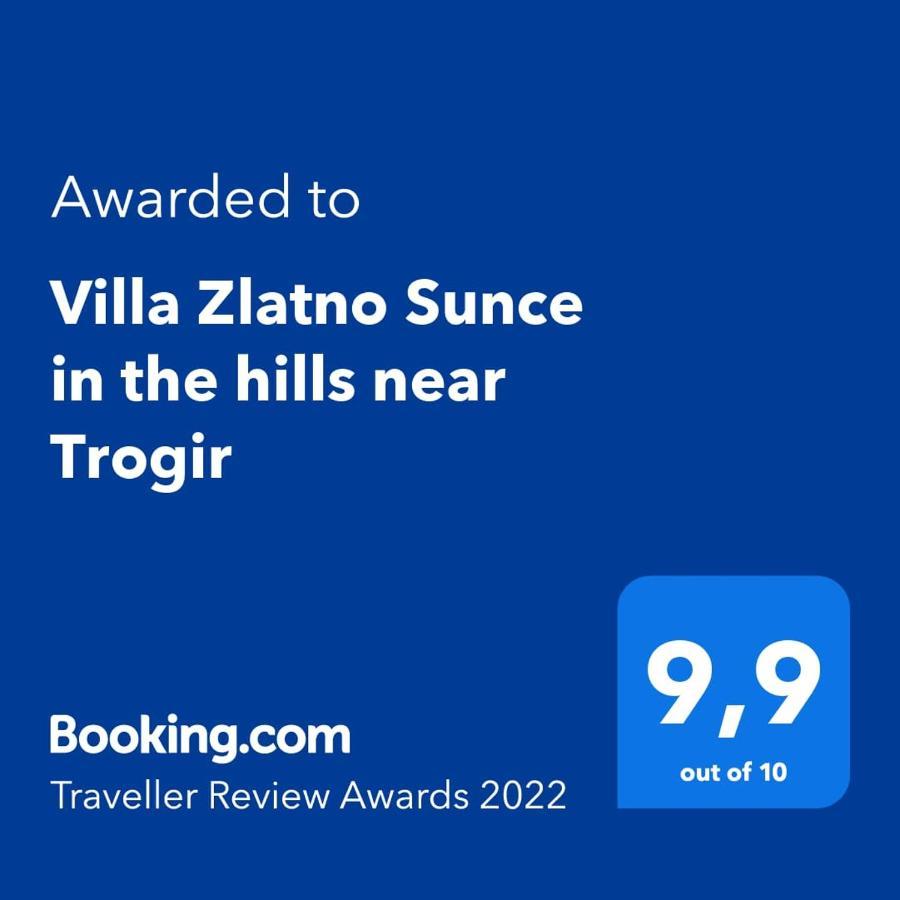 Villa Zlatno Sunce In The Hills Near Trogir Vrsine Ngoại thất bức ảnh